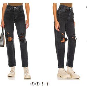 Agolde Mia 90's Mid Rise Straight Jeans in Vagabond Size 24